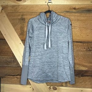 Avalanche Medium Women’s Outdoors Sweatshirt Cowl Neck Hoodie Pullover Grey